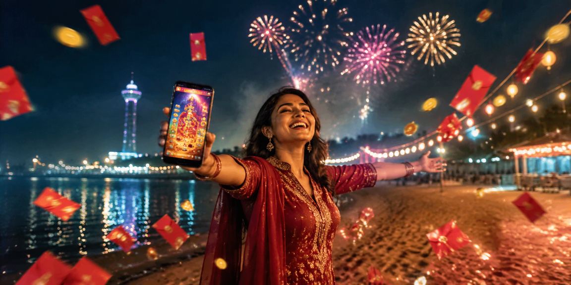 চট্টগ্রামের সৈকতে উৎসবের প্রোমোশনাল রেড এনভেলপ